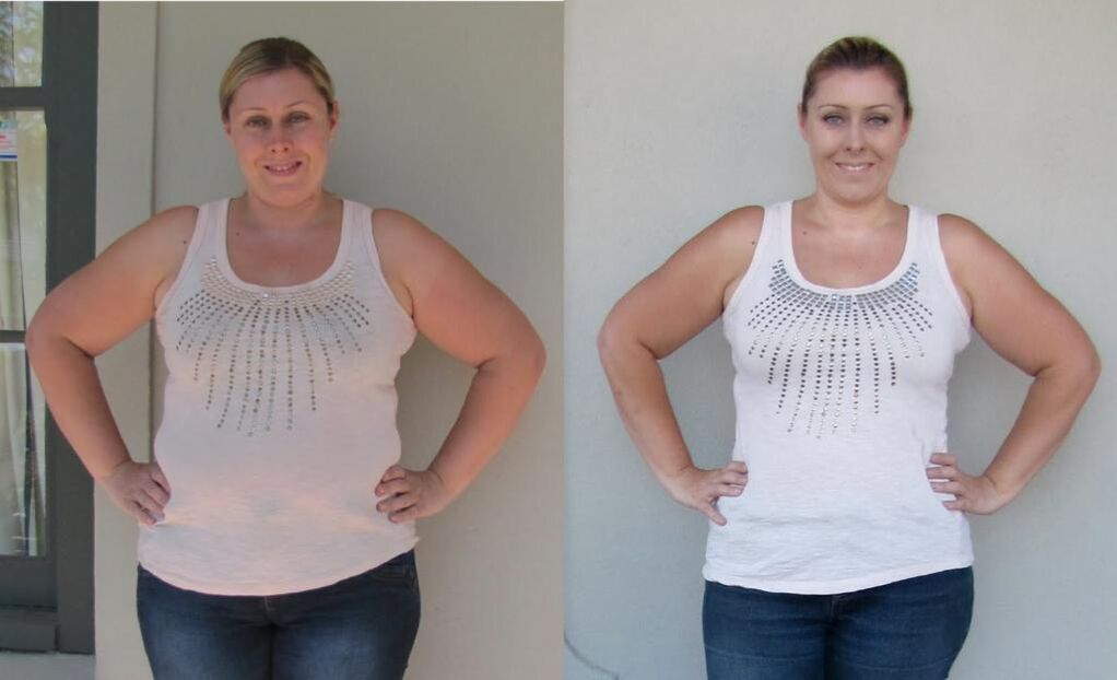 před a po hubnutí na 6ti okvětní dietě