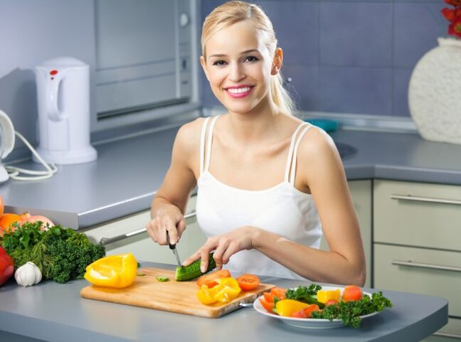 Příprava zdravých dietních potravin pro štíhlé a zdravé tělo