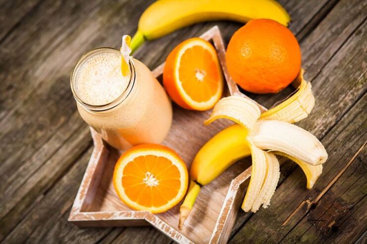 banánovo-pomerančové smoothie na hubnutí